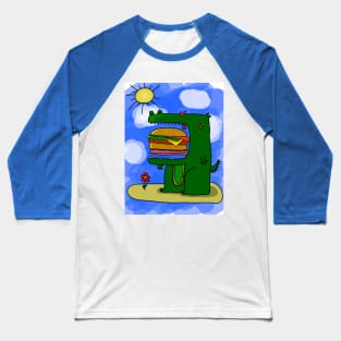 Happy Crocodile Baseball T-Shirt